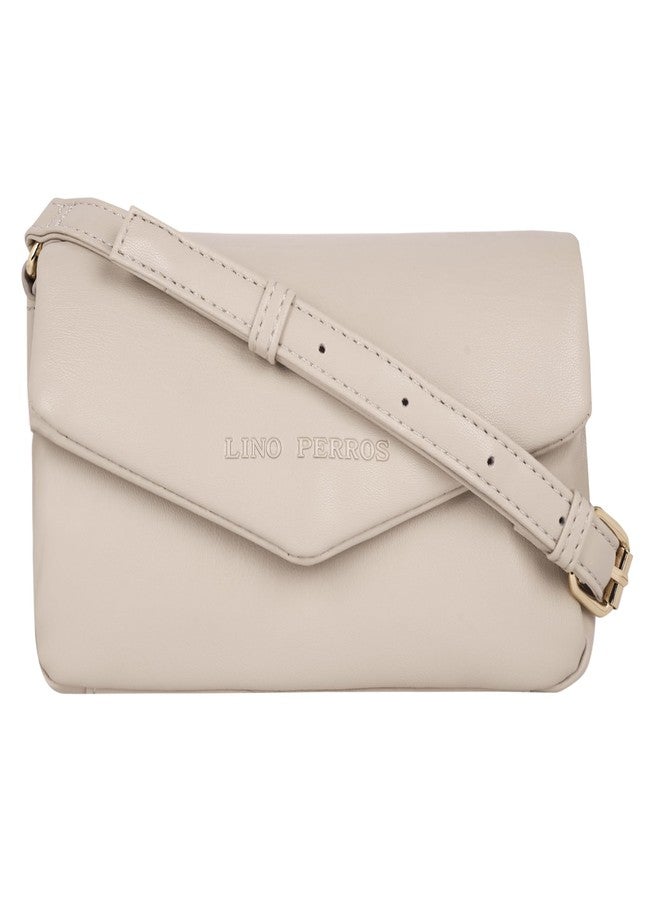Lino Perros Womens Beige Hand Bag - Image 2